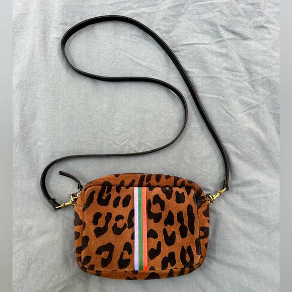 Clare V. MIDI SAC in Cheetah/Leopard and stripes - Picture 2 of 10